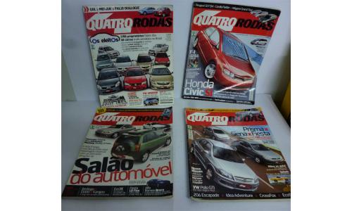 Lote 3 Revistas Quatro Rodas 04x exemplares
